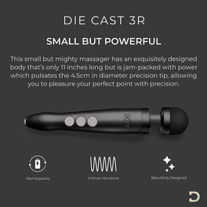 Doxy Die Cast 3 Rechargeable Wand Matte Black